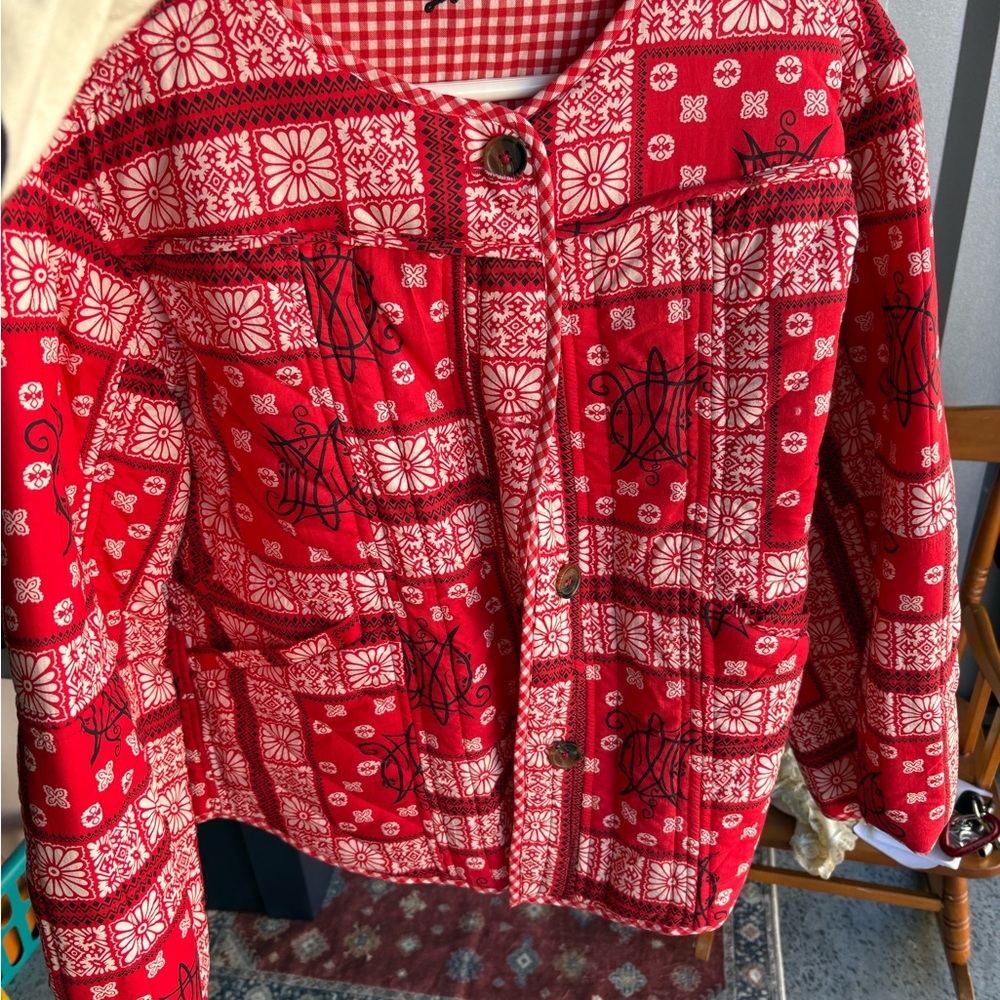 Damson Madder Macy Reversible Cotton Quilted Jacket